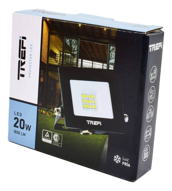 Reflector Led Trefi 20w Frio Exterior DISTRIGAMER