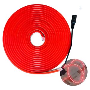 Luz Led Tipo Neon Con Fuente Color Rojo DISTRIGAMER