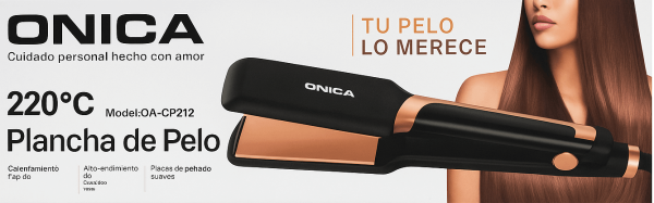 Plancha De Pelo Onica Oa-cp212 DISTRIGAMER