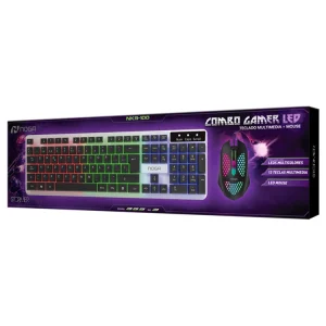Combo Gamer Noga NKB-100: Teclado y Mouse Retroiluminados LED