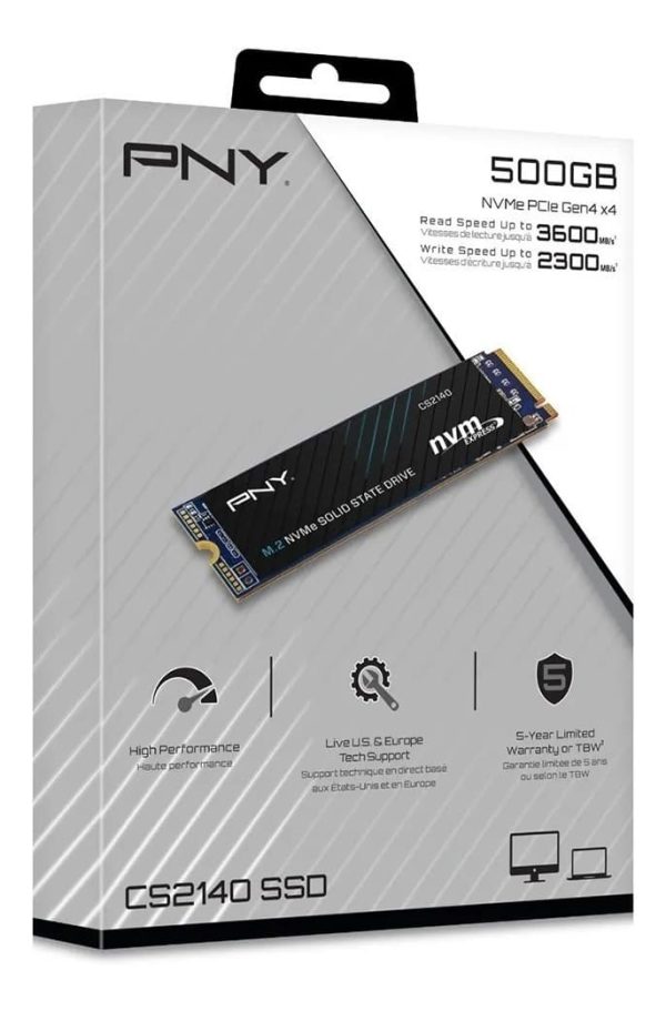 Disco Solido Pny Pcie Gen4 M2 Ssd Nvme 500gb - Distrigamer DISTRIGAMER