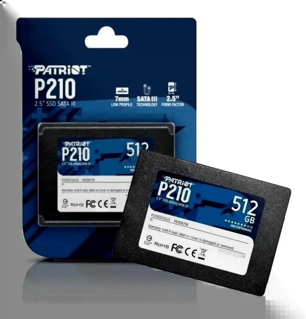 Disco Ssd Patriot P210 512gb Sata Iii 2.5" Gamer Pc | Envío Gratis Argentina DISTRIGAMER