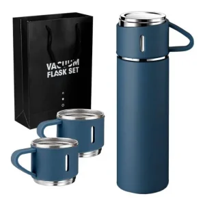 Termo 500ml Con 3 Tazas Acero Inoxidable DISTRIGAMER