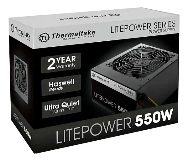 Fuente Thermaltake Litepower 550w Atx | Silenciosa Y Eficiente 📦 DISTRIGAMER