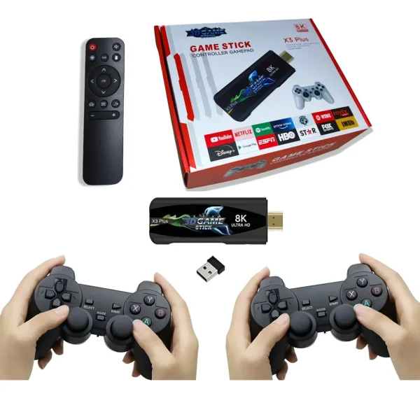 Tv Box Consola Joystick X3 Plus 4k 64gb Envío Gratis Arg DISTRIGAMER