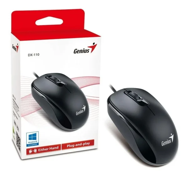Mouse Genius DX-110 Optico USB Negro – Envios a Todo Argentina